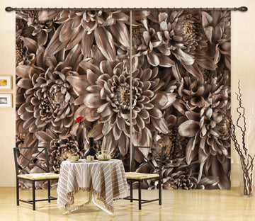 3D Withered Sunflower 209 Assaf Frank Curtain Curtains Drapes