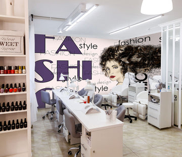 3D Makeup Woman 091 Wall Murals