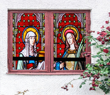 3D Believer Religion 367 Window Film Print Sticker Cling Stained Glass UV Block