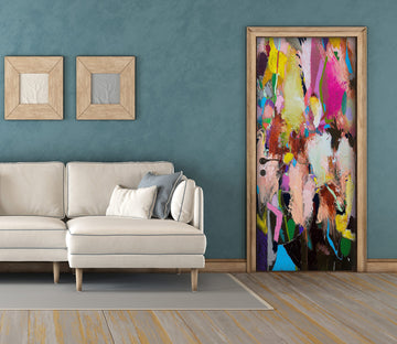 3D Color Block Paint Brush 9386 Allan P. Friedlander Door Mural