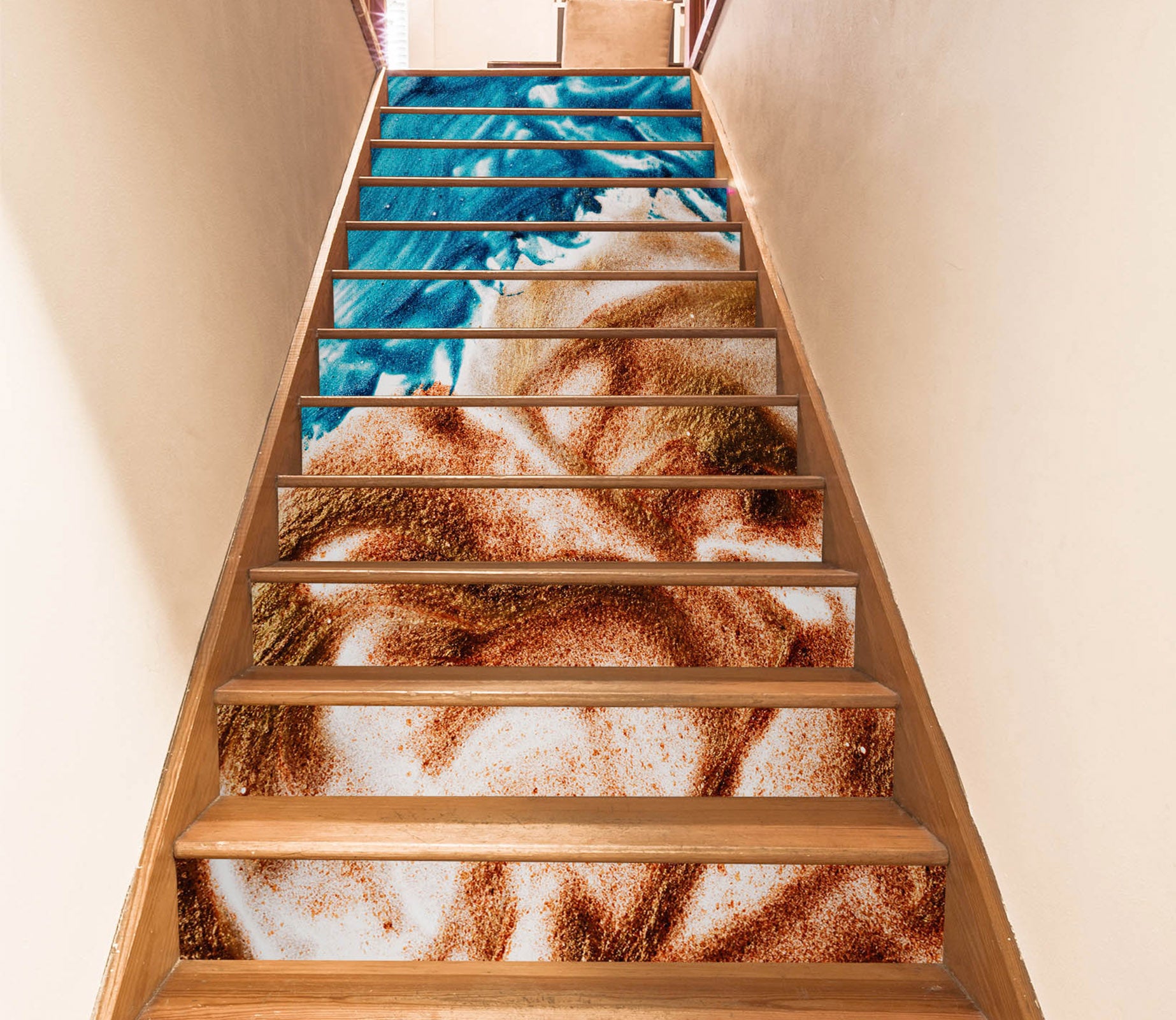 3D Sand Flower 640 Stair Risers