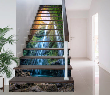 3D Sunshine Mountains And Water 350 Stair Risers