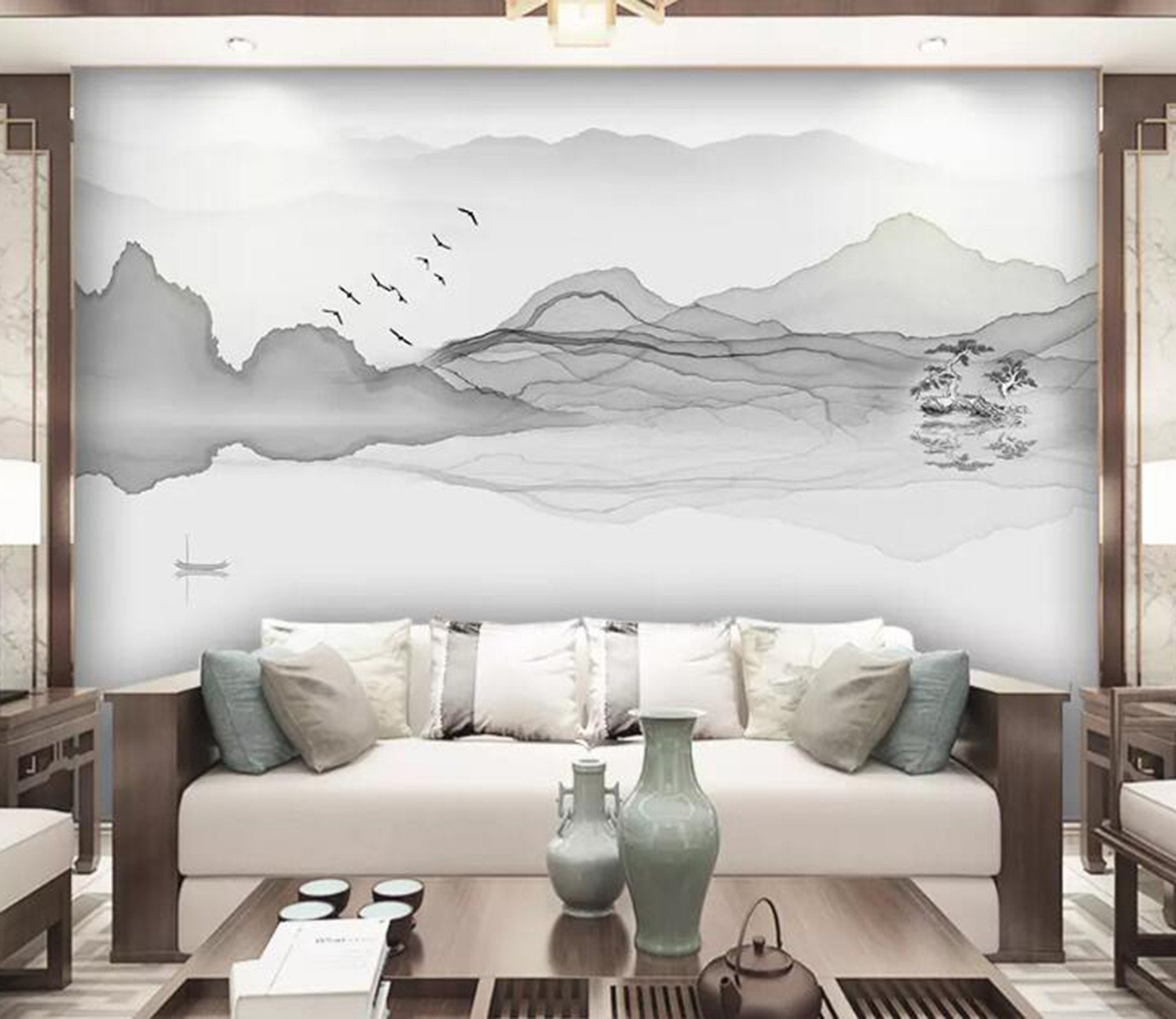 3D Abstract Mountain WG31 Wall Murals Wallpaper AJ Wallpaper 2 