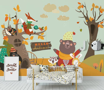 3D Hello Autumn 1029 Wall Murals