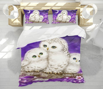 3D Owl Family 5946 Kayomi Harai Bedding Bed Pillowcases Quilt Cover Duvet Cover