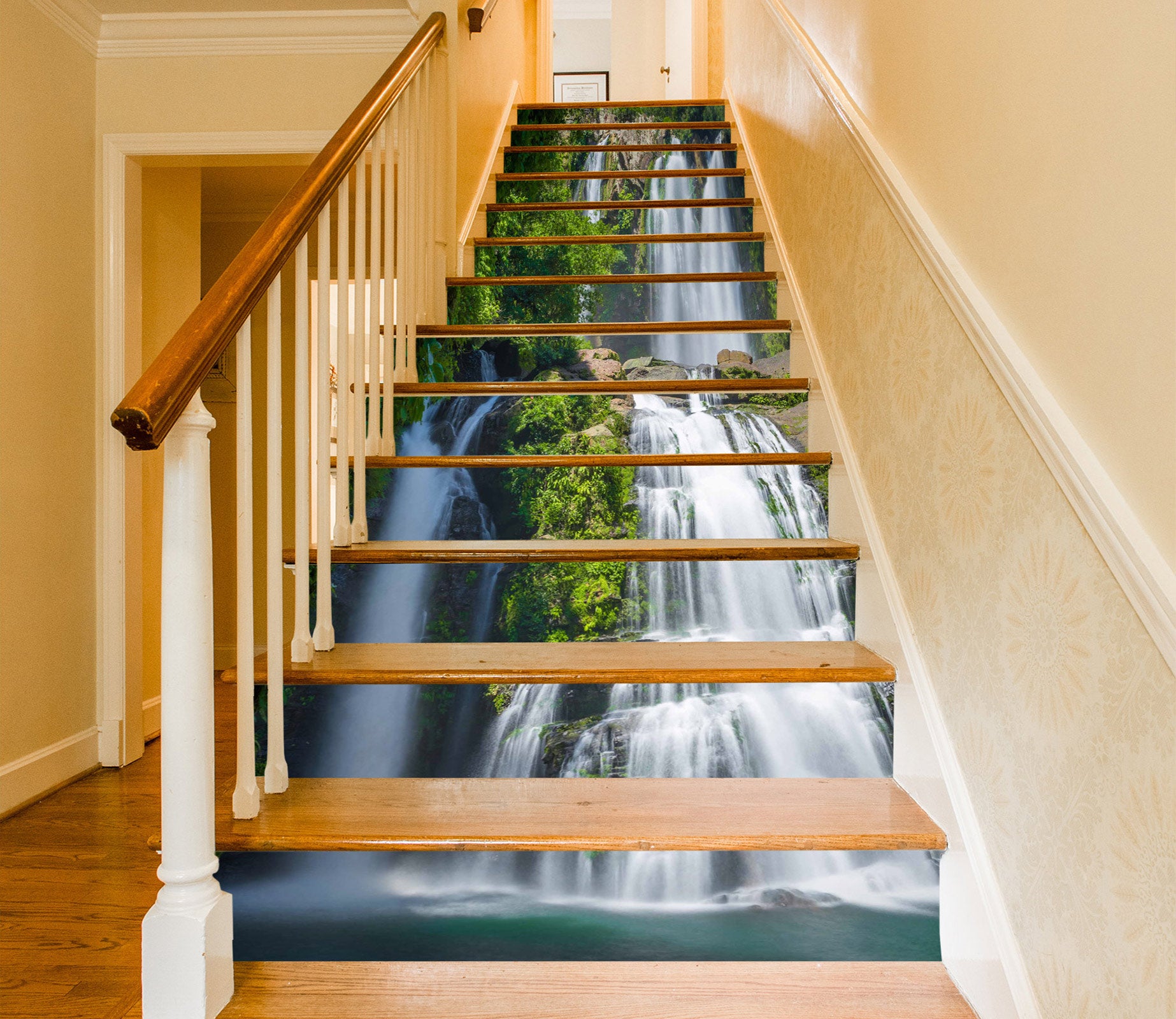 3D Pentium Of The Waterfall 374 Stair Risers