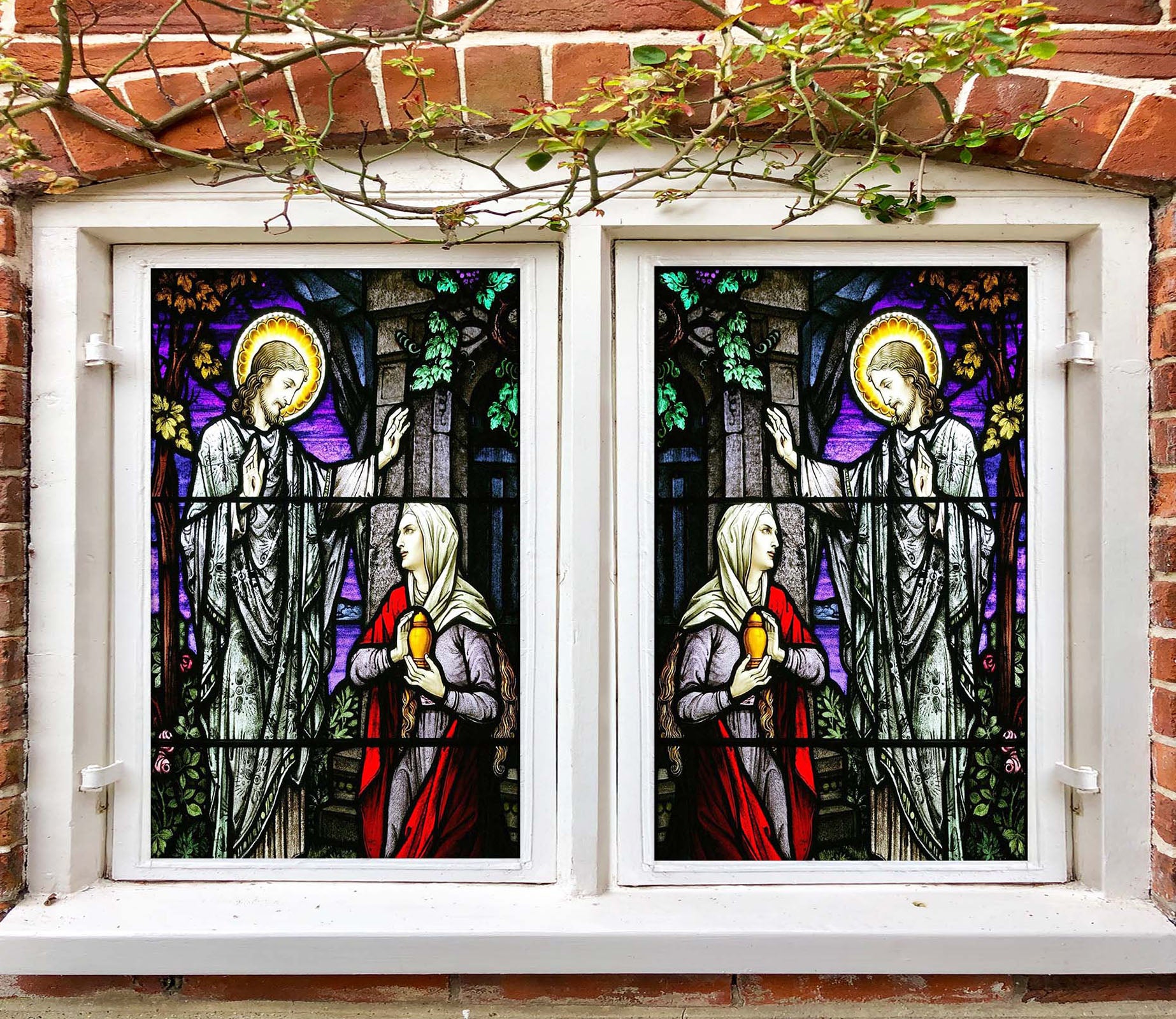 3D Religious Glory 104 Window Film Print Sticker Cling Stained Glass UV Block