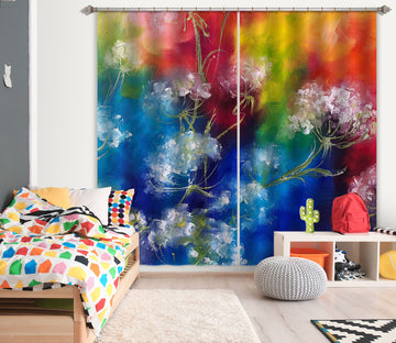 3D Colorful Flower 2414 Skromova Marina Curtain Curtains Drapes