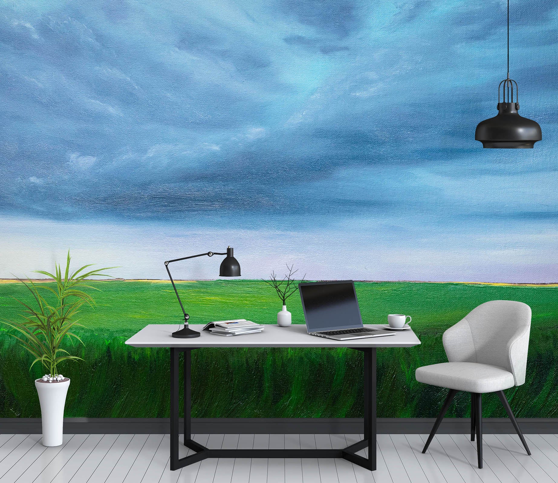3D Grassland Sky 1853 Marina Zotova Wall Mural Wall Murals