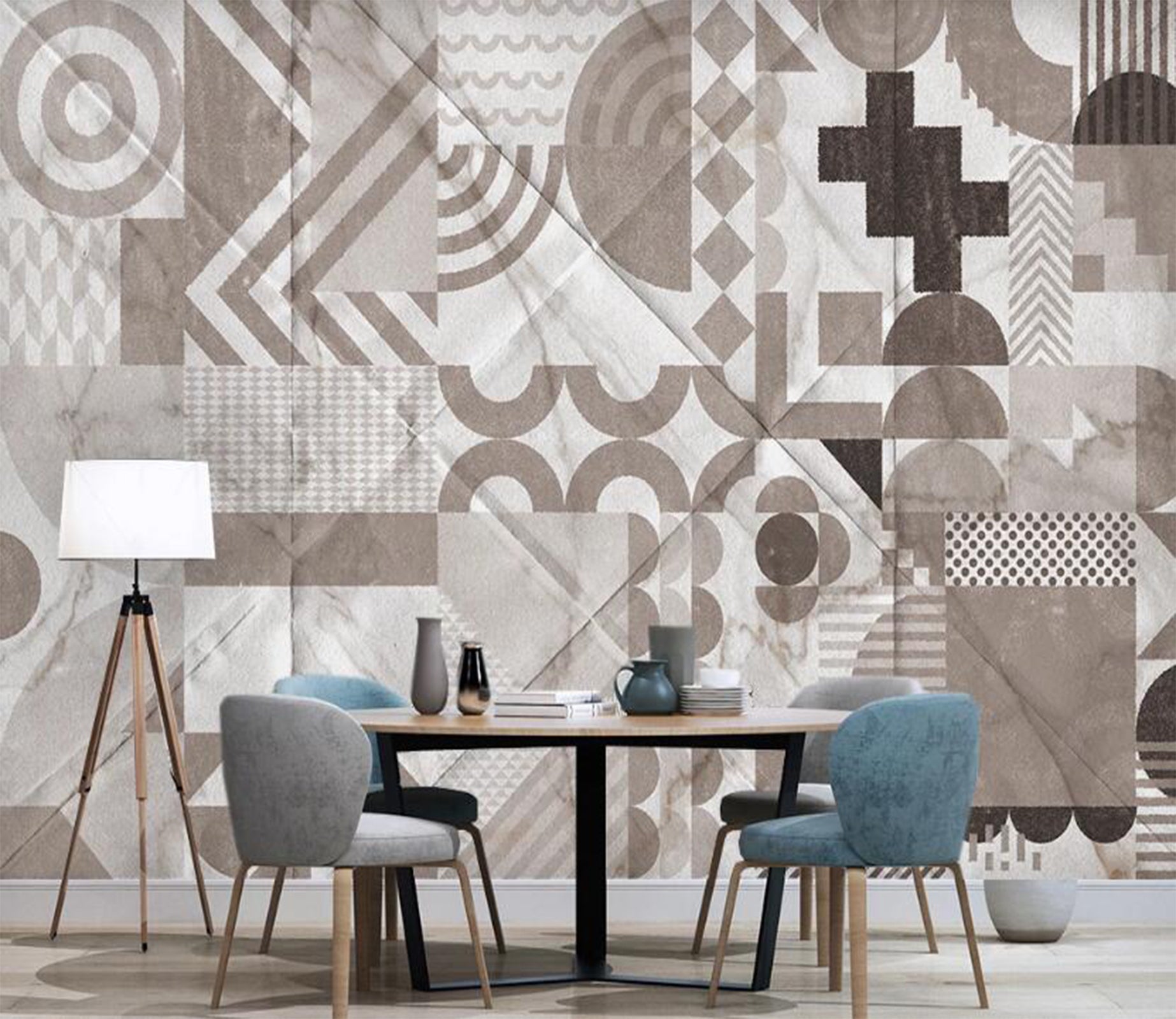 3D Light Brown Pattern Distribution 2480 Wall Murals
