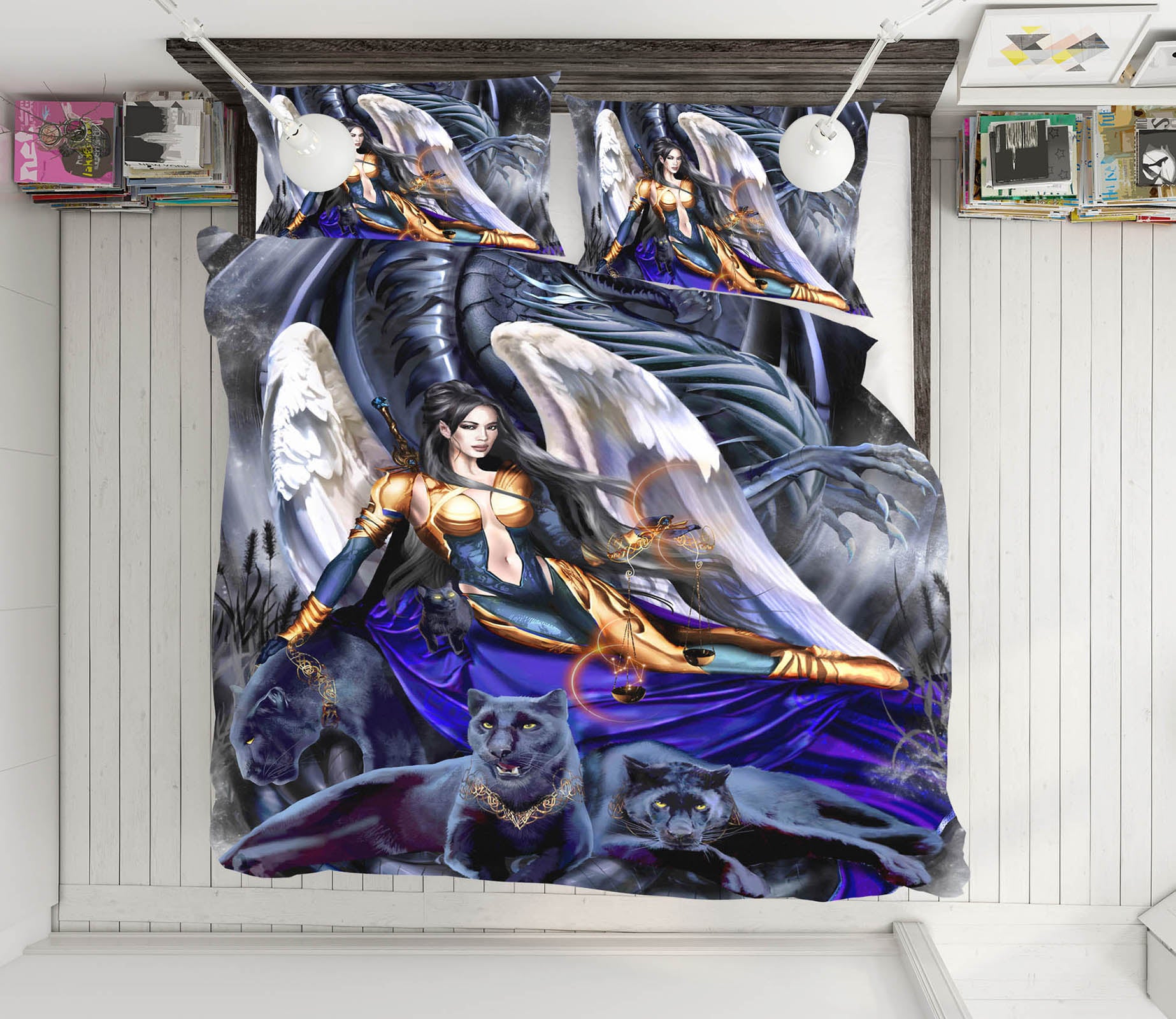 3D Dragon Woman 8334 Ruth Thompson Bedding Bed Pillowcases Quilt Cover Duvet Cover