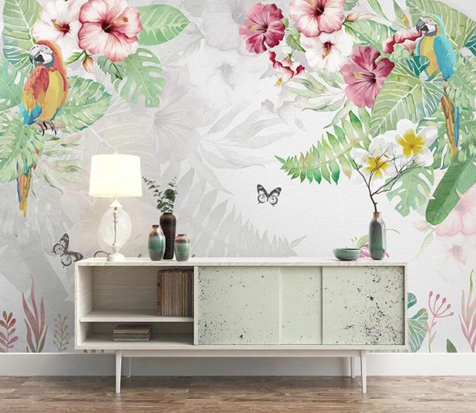 3D Birds And Flowers 554 Wall Murals Wallpaper AJ Wallpaper 2 