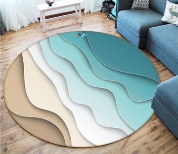3D Sea Wave Painting 132 Round Non Slip Rug Mat Mat AJ Creativity Home 