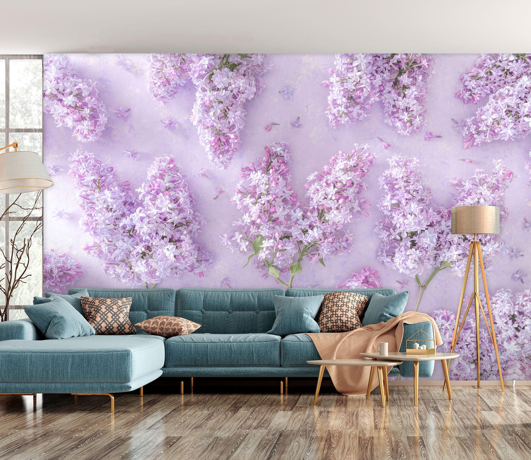 3D Pink Hyacinth 6245 Assaf Frank Wall Mural Wall Murals
