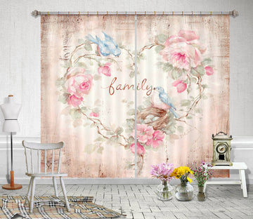 3D Heart Pattern 1005 Debi Coules Curtain Curtains Drapes