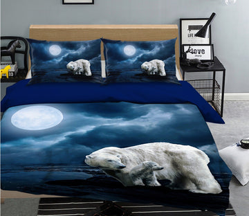 3D Bear 1986 Bed Pillowcases Quilt Quiet Covers AJ Creativity Home 