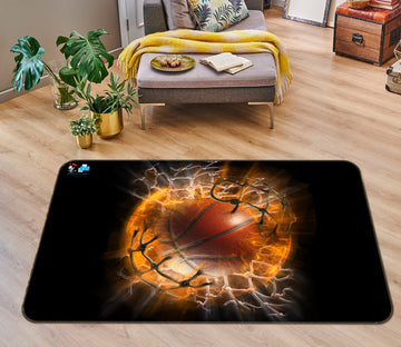 3D Hot Blood Basketball 753 Tom Wood Rug Non Slip Rug Mat