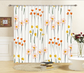 3D Little Flower Pattern 11141 Kashmira Jayaprakash Curtain Curtains Drapes