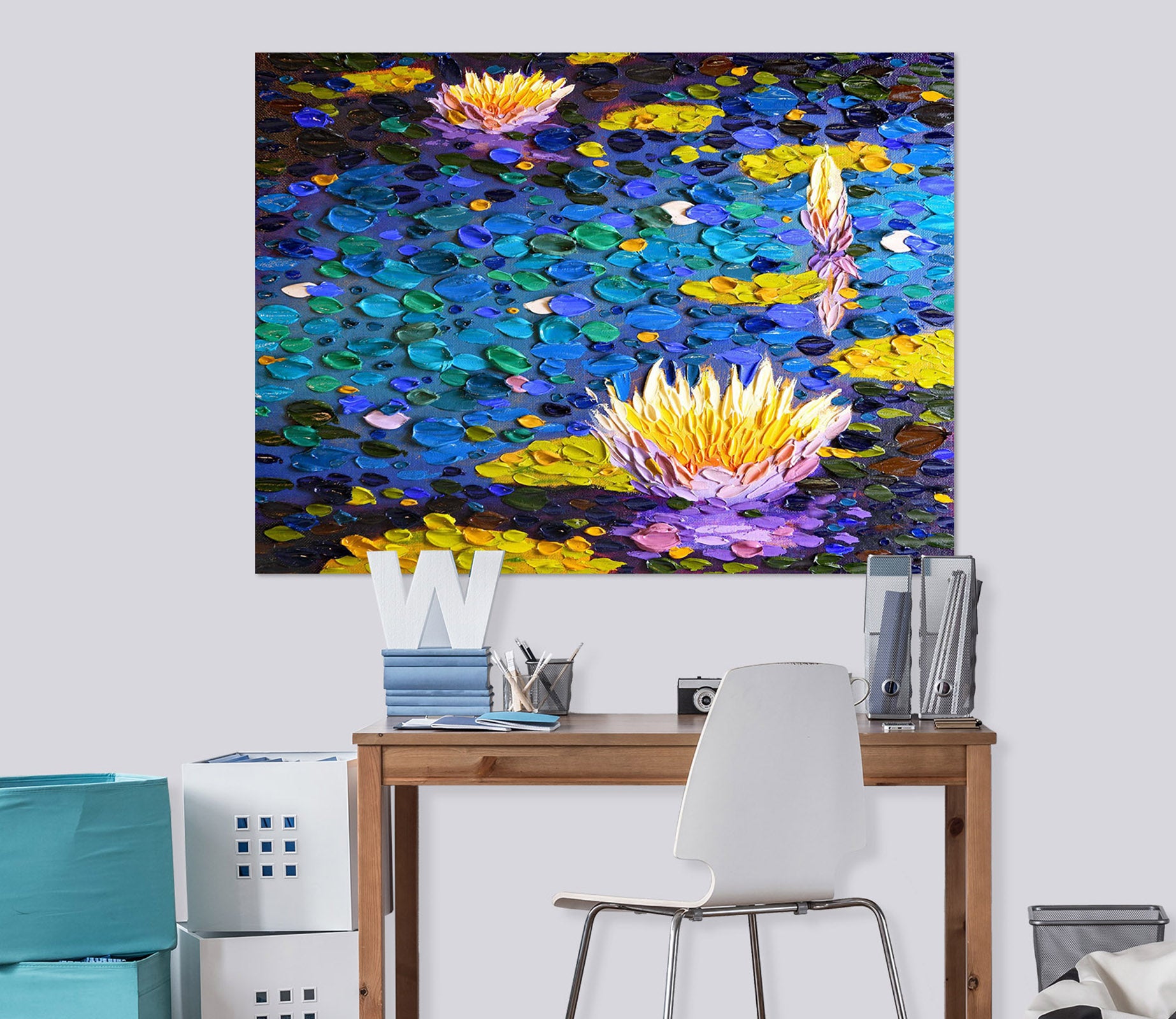 3D Lotus Light 028 Dena Tollefson Wall Sticker