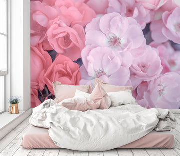 3D Gentle Pink Flower 6216 Assaf Frank Wall Mural Wall Murals