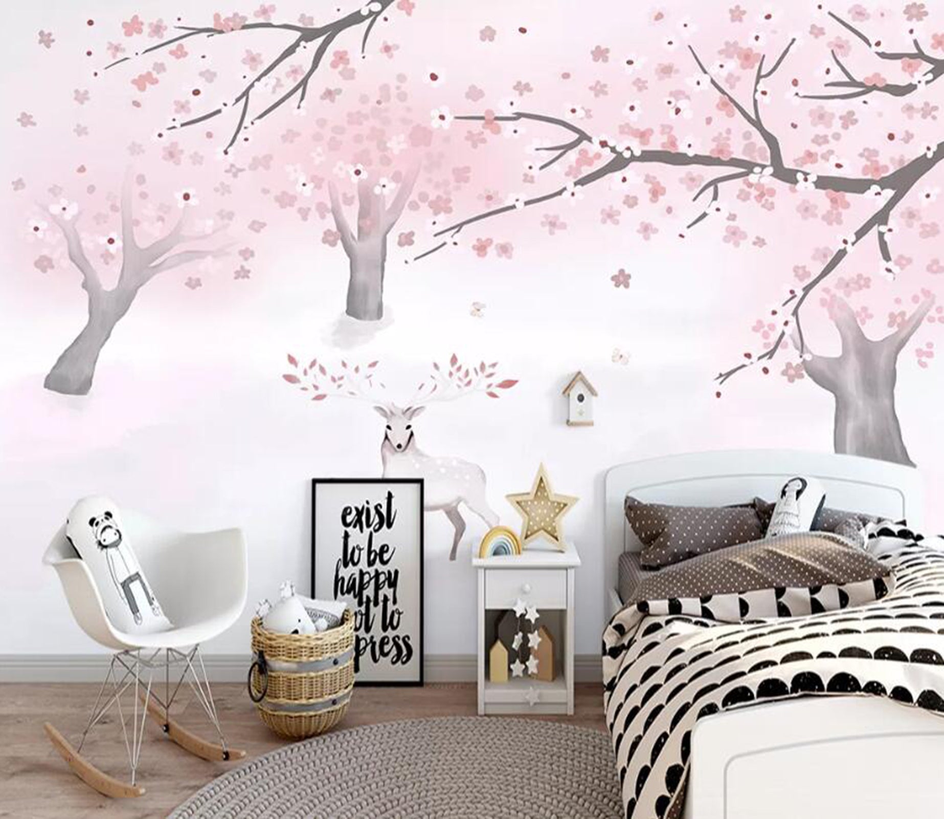 3D Pink Grove WC65 Wall Murals Wallpaper AJ Wallpaper 2 