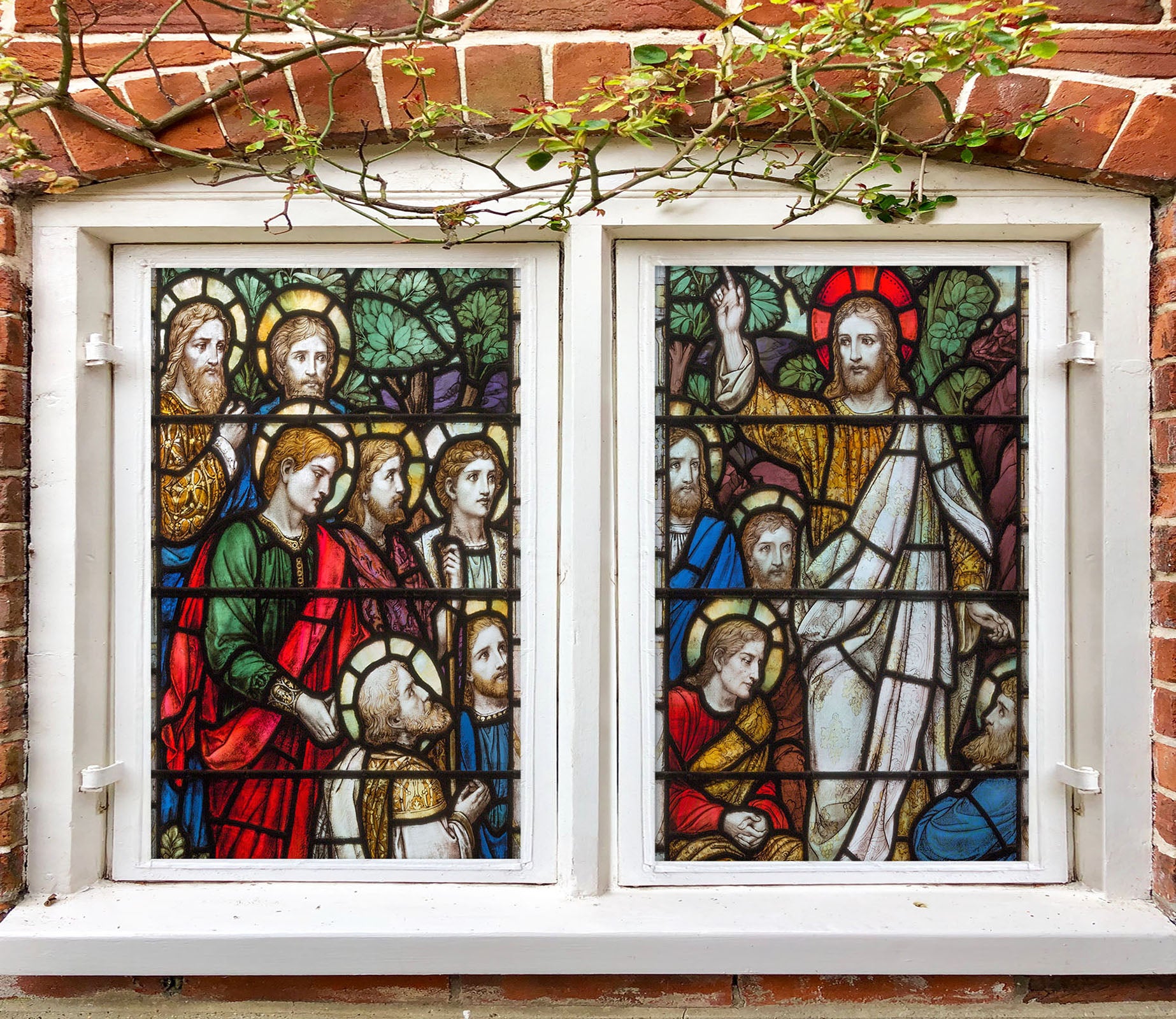 3D Believers Missionary 071 Window Film Print Sticker Cling Stained Glass UV Block