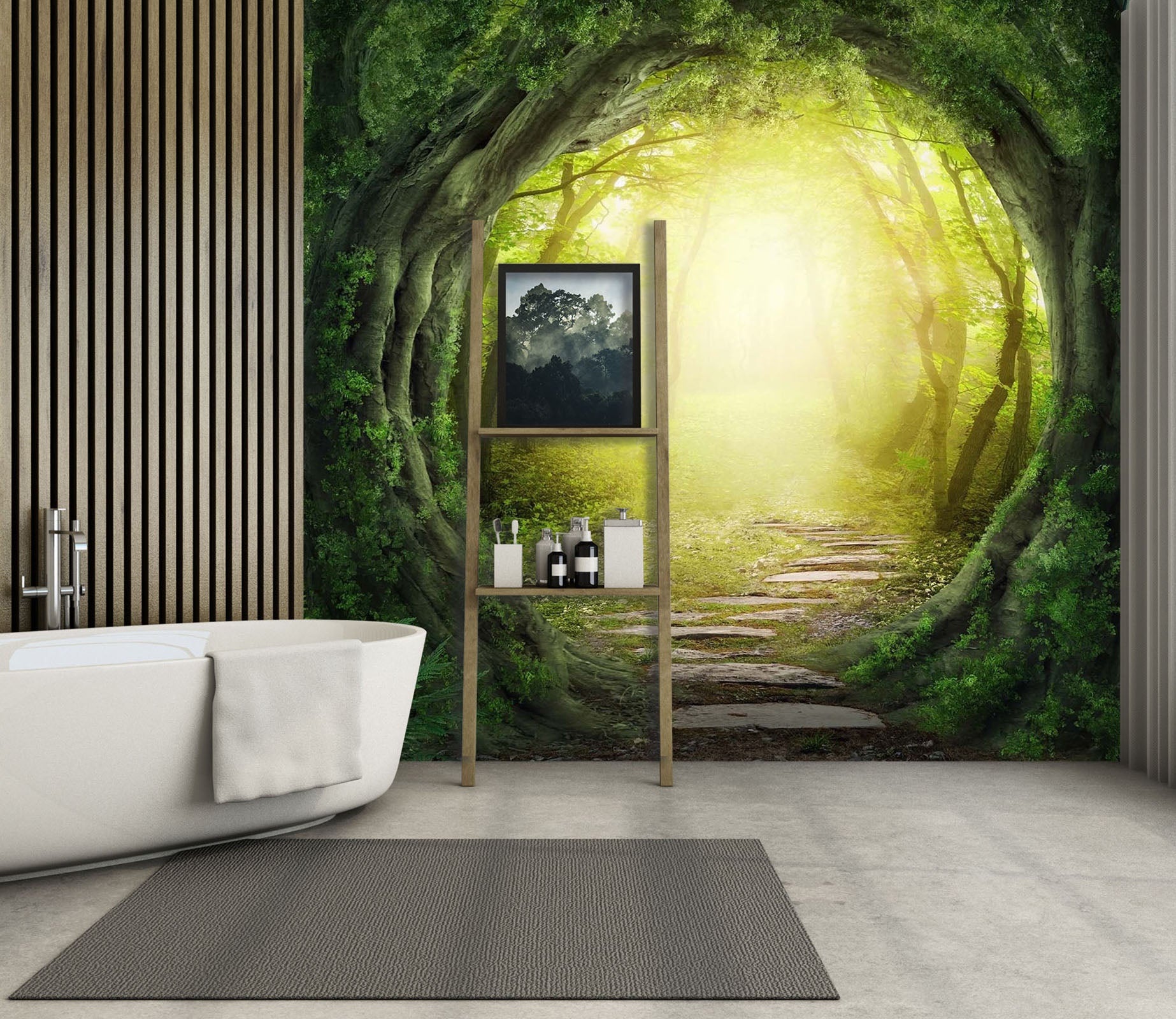 3D Tree Hole Arch 100 Wall Murals