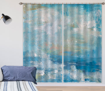 3D Blue Ocean Waves 3076 Debi Coules Curtain Curtains Drapes