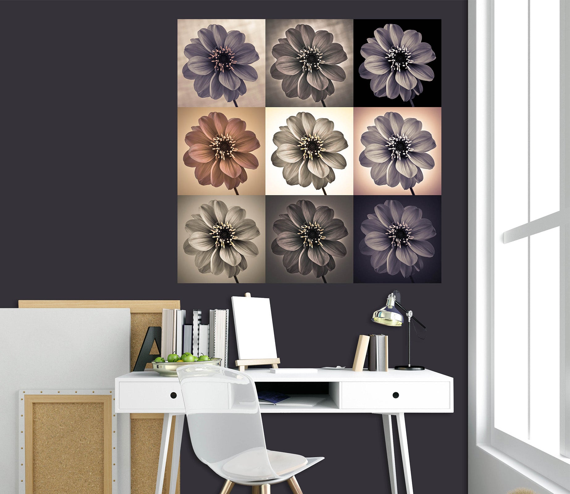 3D Dead Flower 020 Assaf Frank Wall Sticker