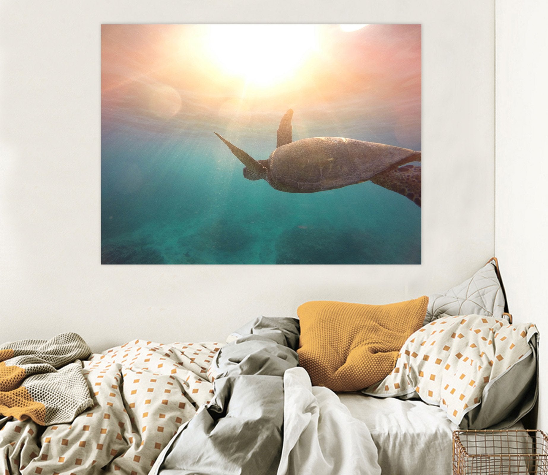 3D Turtle 110 Animal Wall Stickers Wallpaper AJ Wallpaper 2 