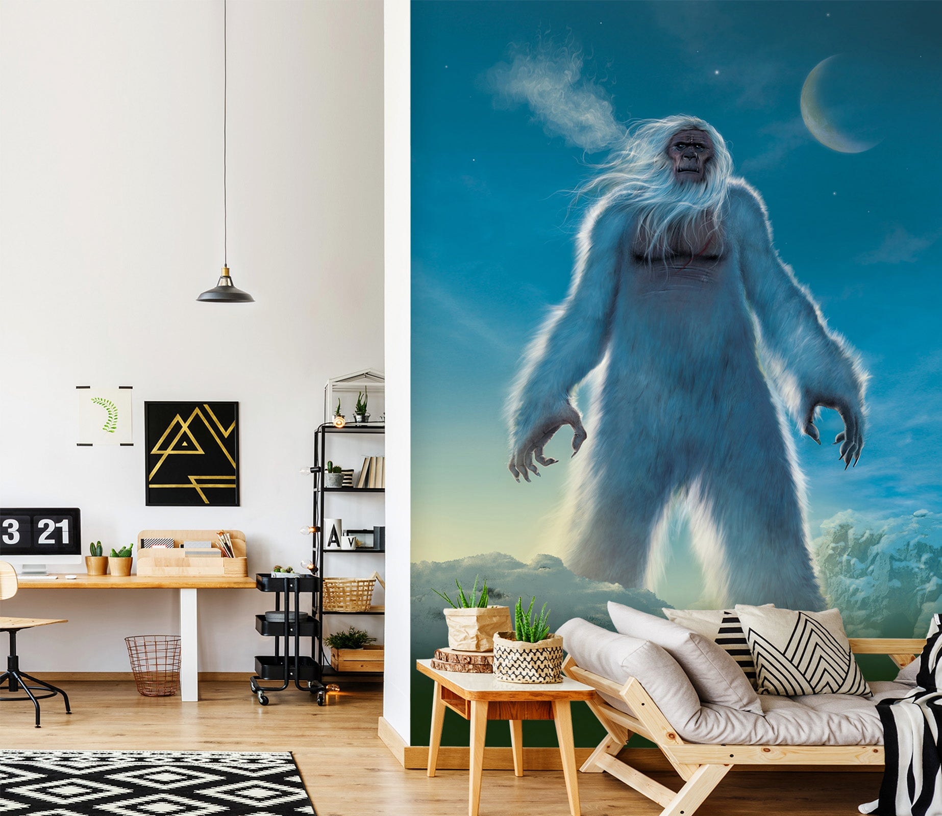3D Giant Orangutan 1574 Wall Murals Exclusive Designer Vincent Wallpaper AJ Wallpaper 