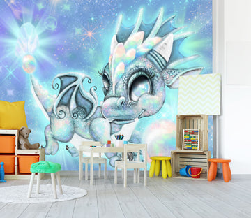 3D Color Star Dragon 8413 Sheena Pike Wall Mural Wall Murals