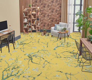 3D Flower Branch 10002 Uta Naumann Floor Mural  Wallpaper Murals Self-Adhesive Removable Print Epoxy
