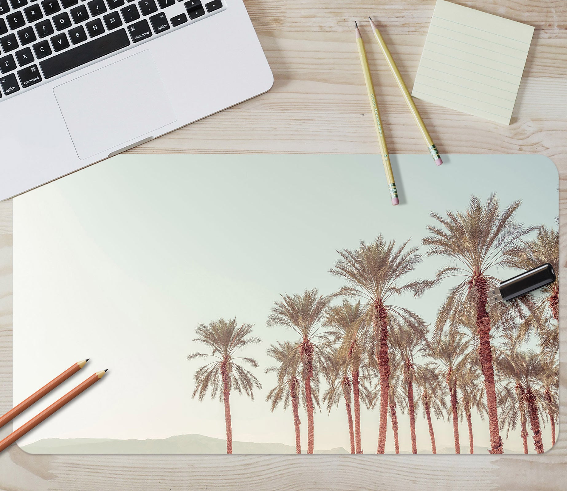 3D Coconut Tree 12450 Assaf Frank Desk Mat