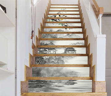 3D Light Ink Landscape 578 Stair Risers