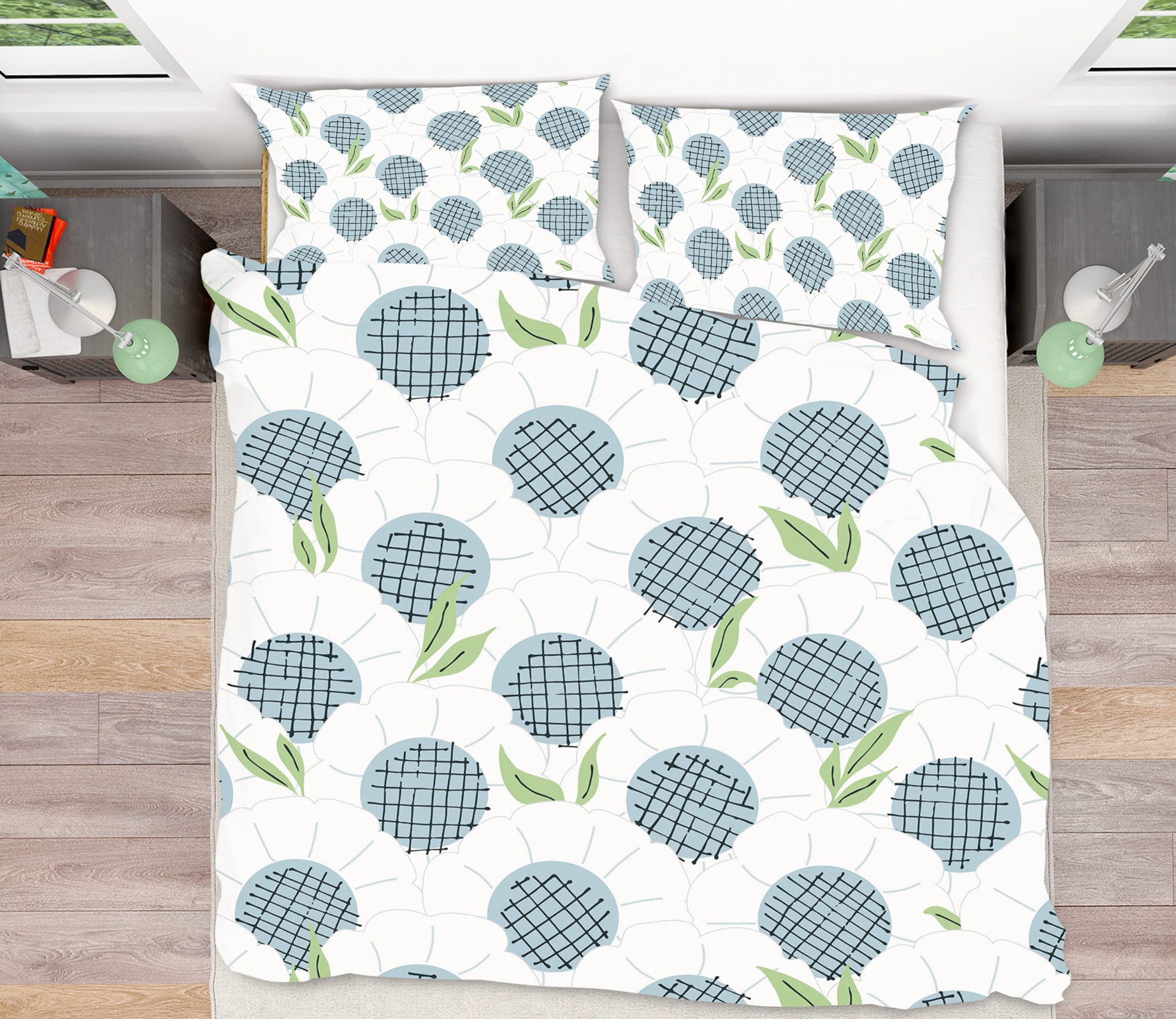 3D White Flowers 109137 Kashmira Jayaprakash Bedding Bed Pillowcases Quilt