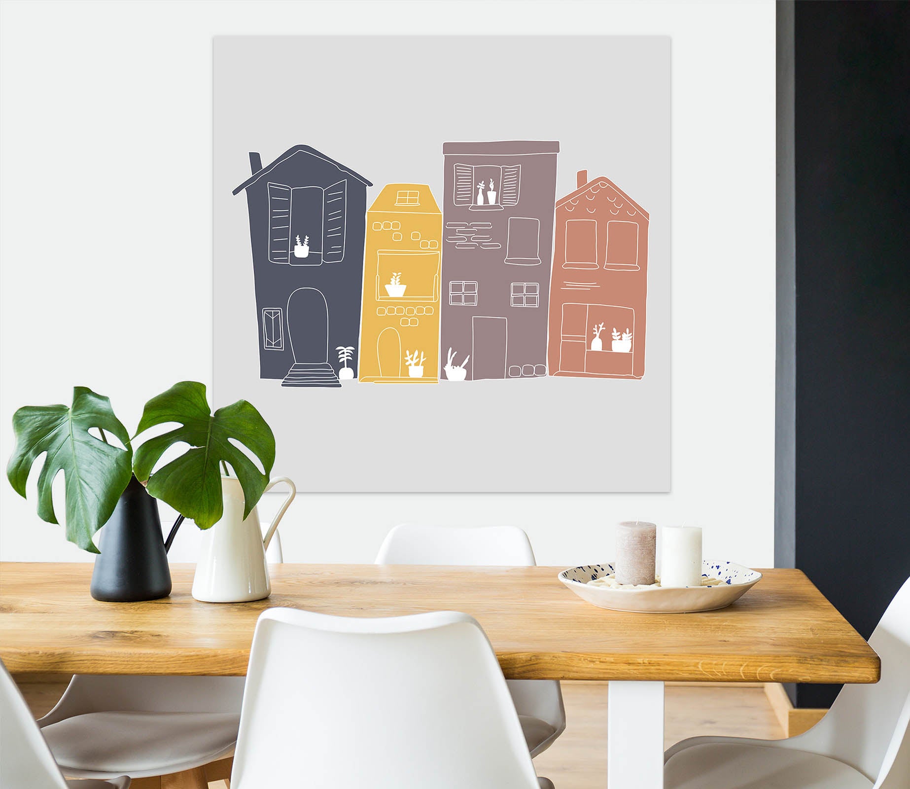 3D Cute House 003 Jillian Helvey Wall Sticker