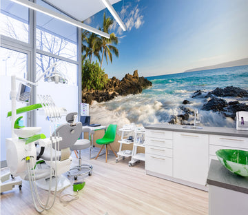 3D Wave Beach 054 Wall Murals