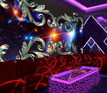 3D Colorful Stars 127 Wall Murals