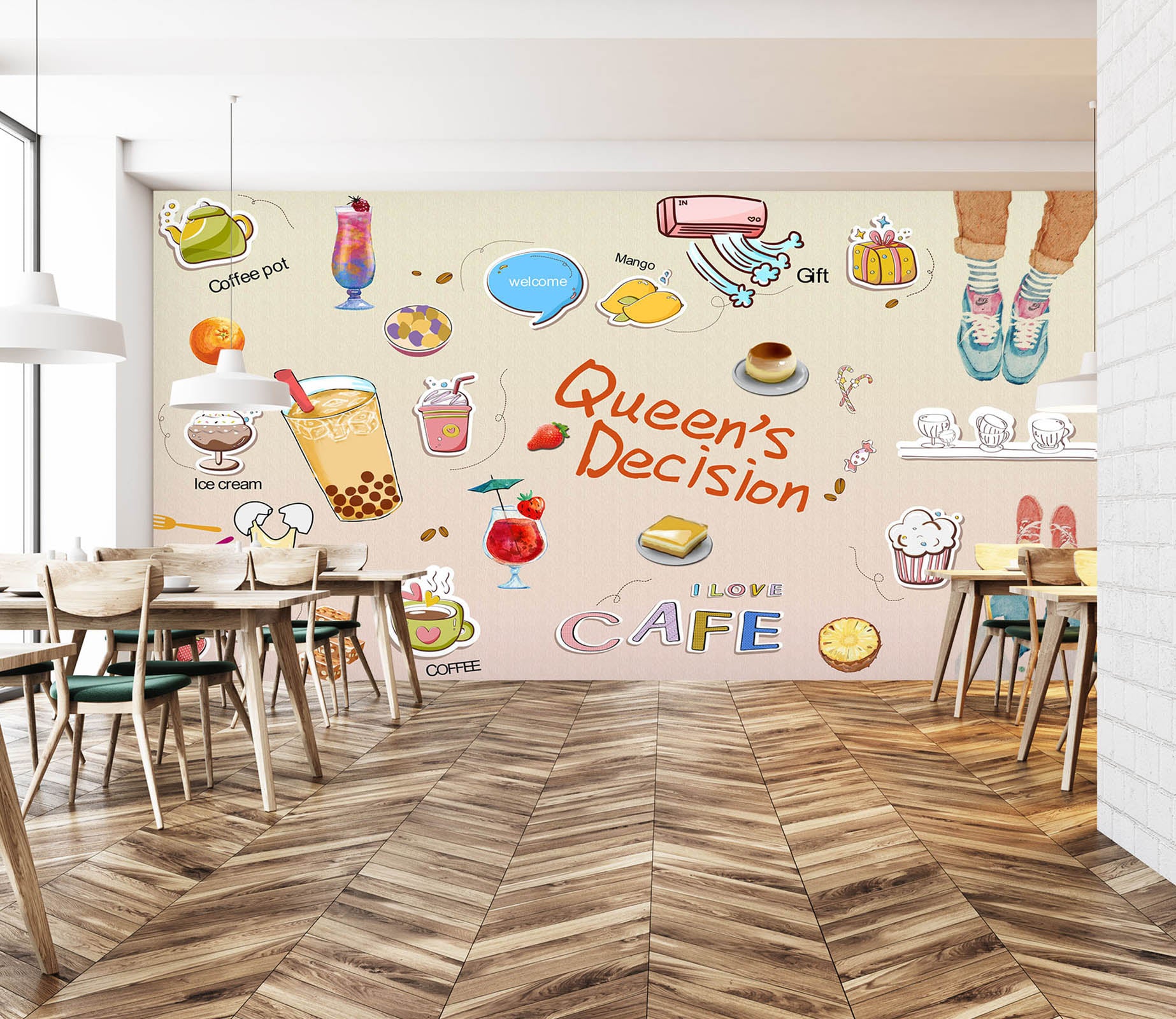 3D Summer Drink 3025 Wall Murals