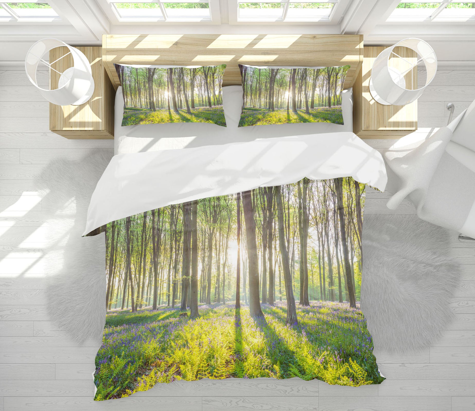 3D Sunshine Forest 2022 Assaf Frank Bedding Bed Pillowcases Quilt