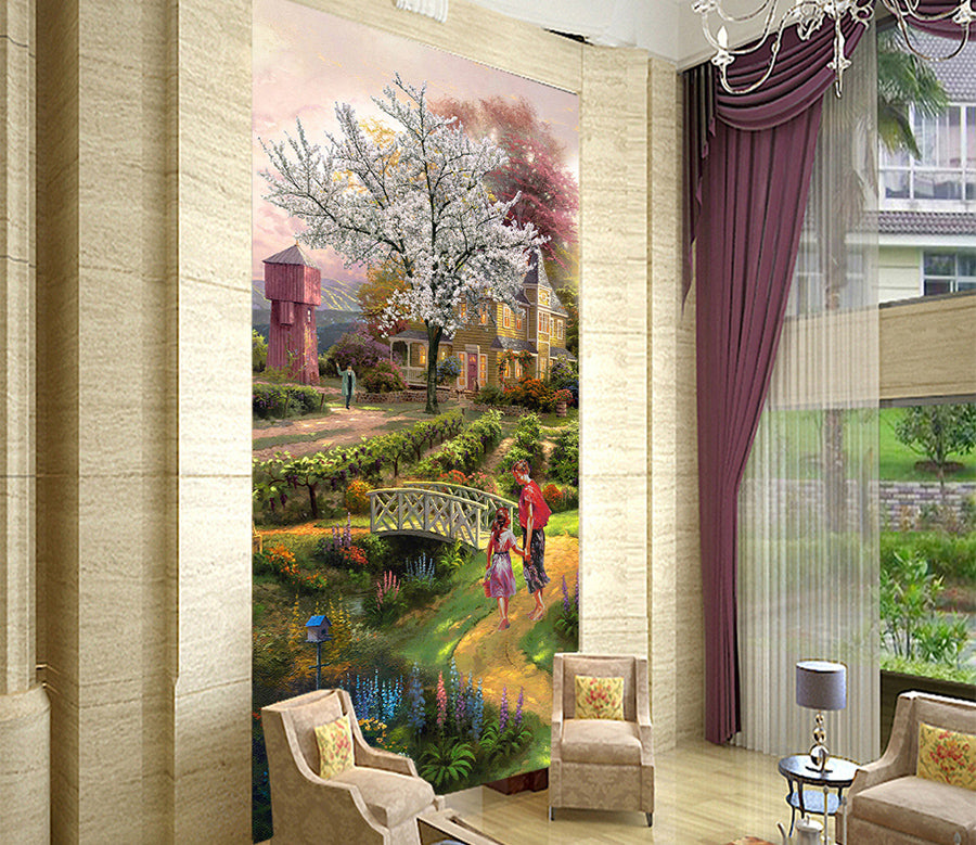 3D Country House WG170 Wall Murals