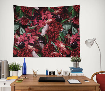 3D Red Flower 5333 Uta Naumann Tapestry Hanging Cloth Hang