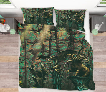 3D Animal Statue 6193 Ciruelo Bedding Bed Pillowcases Quilt