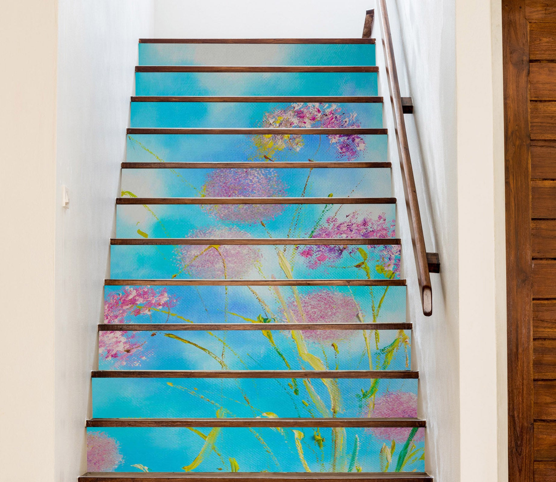 3D Sky Dandelion 836 Skromova Marina Stair Risers