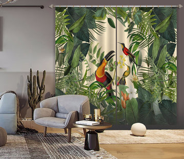 3D Bird Feeding 046 Andrea haase Curtain Curtains Drapes Wallpaper AJ Wallpaper 