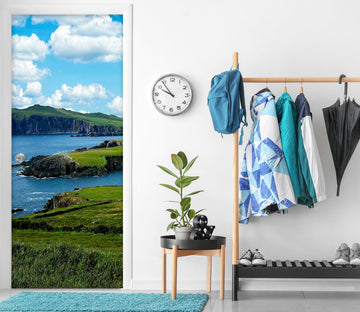 3D Grass Sea Water 11109 Kathy Barefield Door Mural