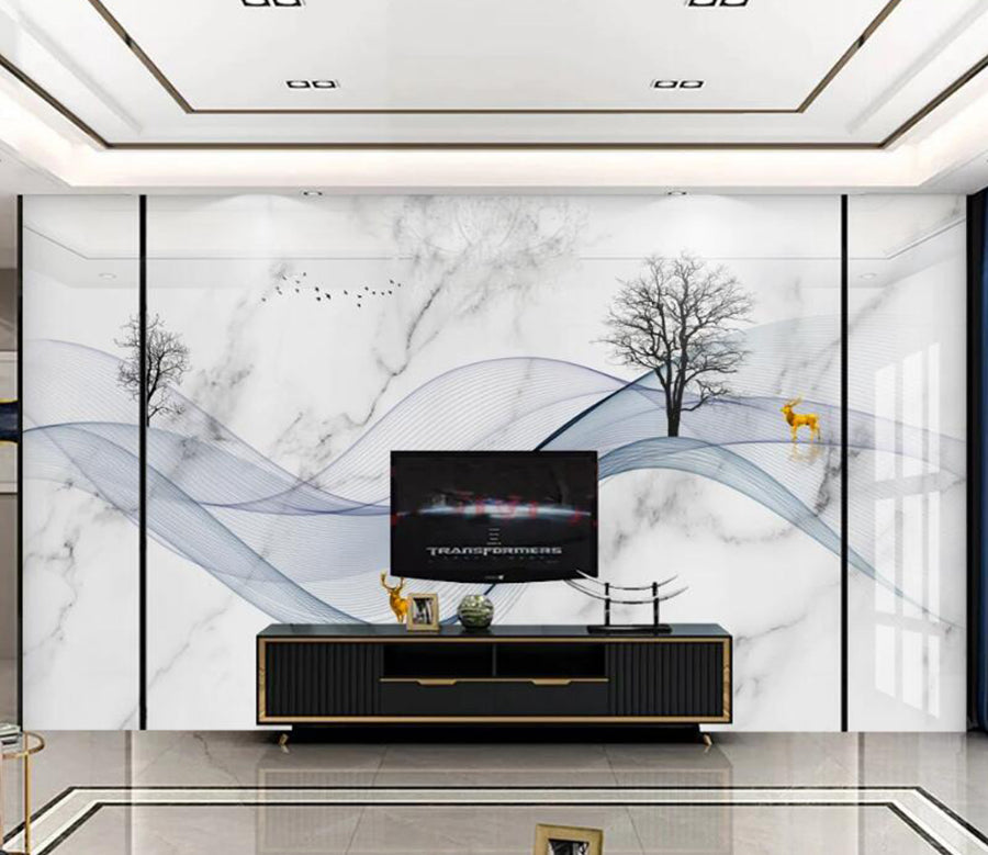 3D Elegant Light Blue 185 Wall Murals