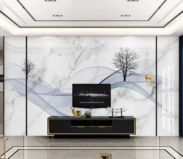 3D Elegant Light Blue 185 Wall Murals