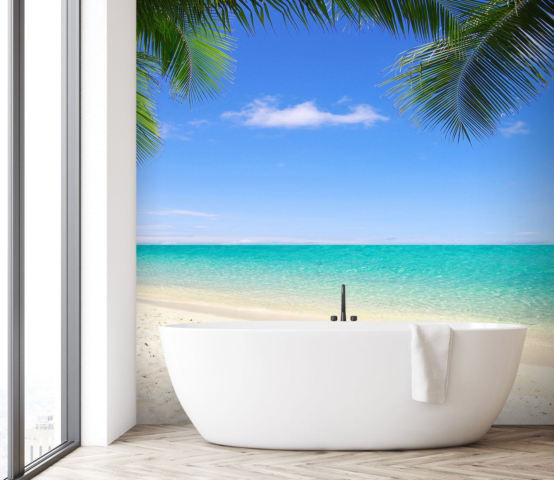 3D White Sand Beach 101 Wall Murals Wallpaper AJ Wallpaper 
